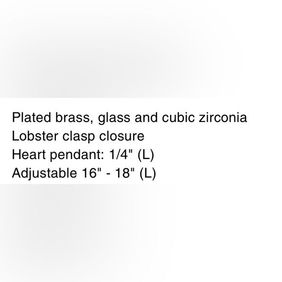 Coach Quilted Signature Heart Pendant Necklace NWT!! - Picture 3 of 3